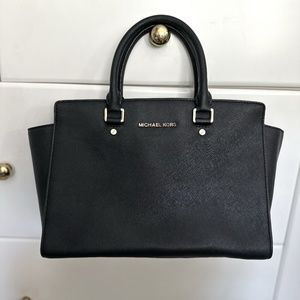 Michael Kors Selma Saffiano Leather Medium Satchel